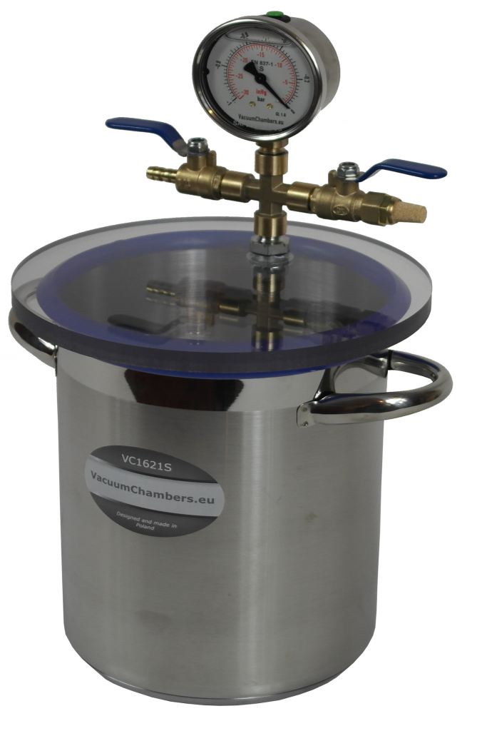 Komora próżniowa 4,2l. ze stali nierdzewnej