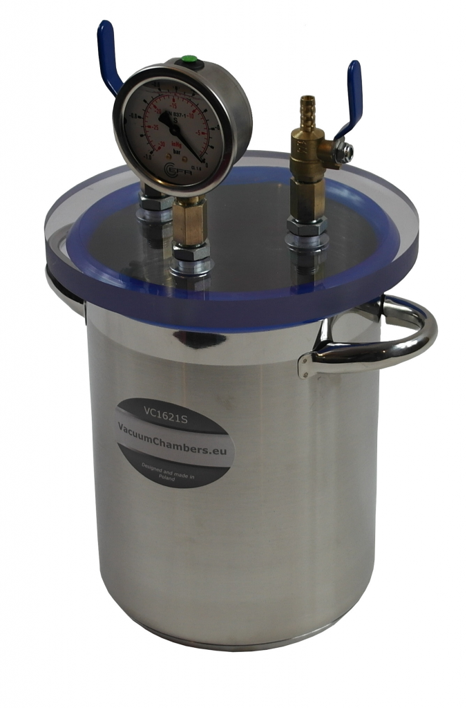 Łapaczka próżniowa 4.2l, do procesu infuzji, ze stali nierdzewnej