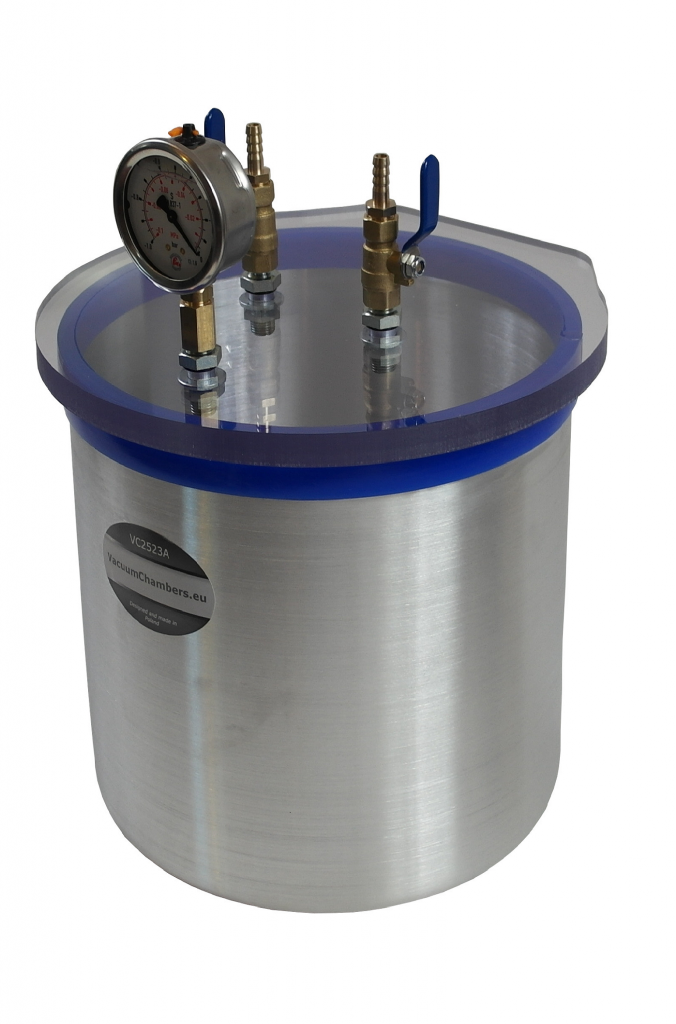 Łapaczka próżniowa 12.5l, do procesu infuzji, aluminiowa