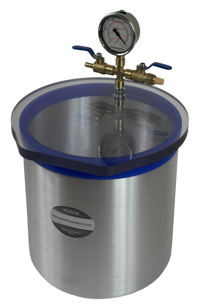 Komora próżniowa 12.5l, aluminiowa